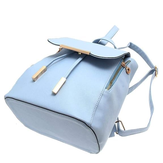 Image of Bizanne Fashion Cute Pompom Hanging Backpack for Women | Backpack For Girls | Gift For Girls | Rakhi Gift For Sister | Diwali |Wife | Travel | Office | Birthday | Gift | Branded
