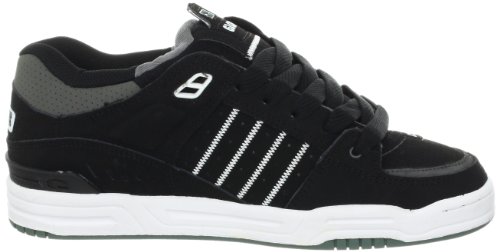 Image of Globe Mens Fusion Skate Shoes, Black /Charcoal /Foliage, 6.5 M US