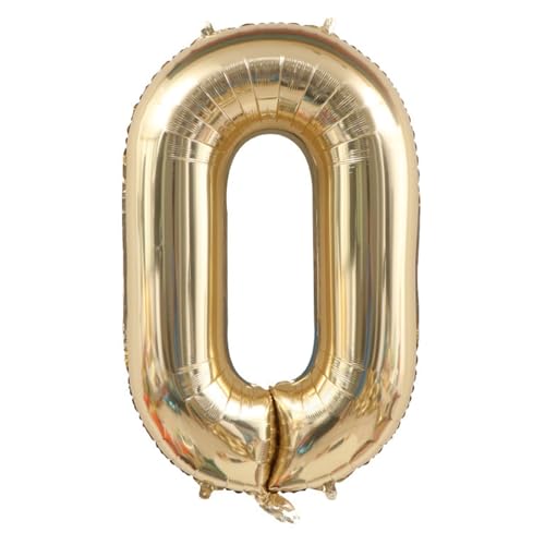 Alaoo Foil Ballons,Numéro 0 Ballons Fête Grands 40pouces,Ballon Anniversaire Pour Femmes Filles Enfants Pour Décoration Fête à Thème Or Remise Diplôme Baby Shower Célébrations Mariage