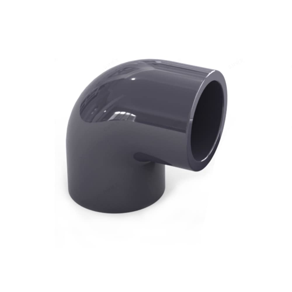 Hatoolha Men's Dark Grey Upvc Elbow Pipe Fitting, 90 Degree Water Pipe Connector Elbow Joints Industrial Grade Thicken Grey U-Pvc Pipe Connector Adapter (Φ25mm)
