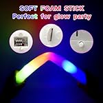 48 Foam Glow Sticks for Party Pack: Wedding Essentials Parties Supplies Bulk - 3Modes Colorful Flashing Led Light Up Dark Stick - Dance Floor Props for Birthday Carnival Raves Concert (48 PK / SET) - Image 3