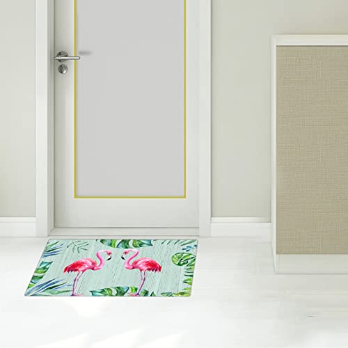 Yk Decor Flamingo Door Mat Indoor Entry Way Doormat For Front Door Patio Anti Slip Rubber Entrance Door Mats Summer Door Mat #TOP11