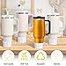 Mity rain 9Pcs Straw Covers Bling Set for Stanley Cup 30oz 40oz, All Accessories Compatible with Stanley Water Bottle, 10MM Silicone Straw Topper and Cup Handle Charms, Silicone Boot