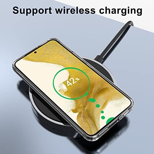 leChivée Crystal Clear Case Compatible with Samsung Galaxy S22, Shockproof Hard PC Back Anti-Yellow Scratch Resistant Soft TPU Bumper Protective Phone Case Cover for Samsung Galaxy S22 5G 2022