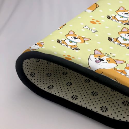 Tapis corgi lavable pour effacer les taches de chiens
