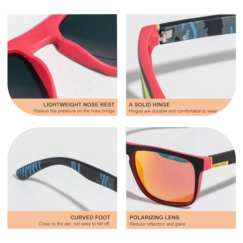 JPNK Polarized Sunglasses for Men and Women, UV400 Protection, Lightweight Sunglasses for Driving, Fishing, Golf4