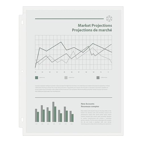 Oxford Sheet Protectors, 25-Pack, Letter Size 8.5" x 11", Clear Top-Loading Sleeves for Paper with Tuck-in Flap, 3-Hole Page Protectors for School or Office, Compatible with Binder image 3