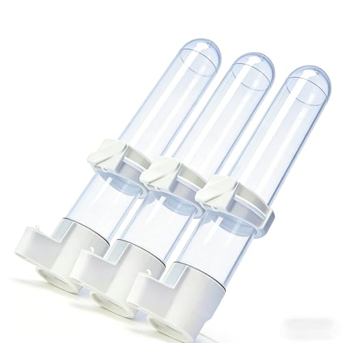 Automatic Bird Water Dispenser Cage Hanging Water Feeder with Anti-Spill Design for Parakeet Canary Small Parrot Lovebirds (3PCS 120ml Water Dispenser) - Image 5