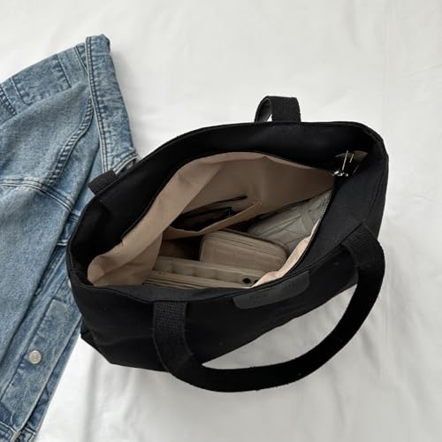 Ramhorn Canvas Tote Handbags Women Daily Casual Shoulder Bag Travel Work Tote Bags — view 3