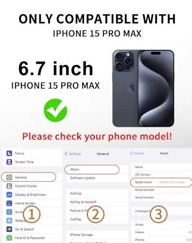 Image of 2 Pack 360 Degree for iPhone 15 Pro Max Privacy Screen Protector, 4-Way Private Anti-Spy Tempered Glass Film with Auto Alignment Dust Free Bubble Free, Anti-Scratch, 9H Hardness, Easy Install