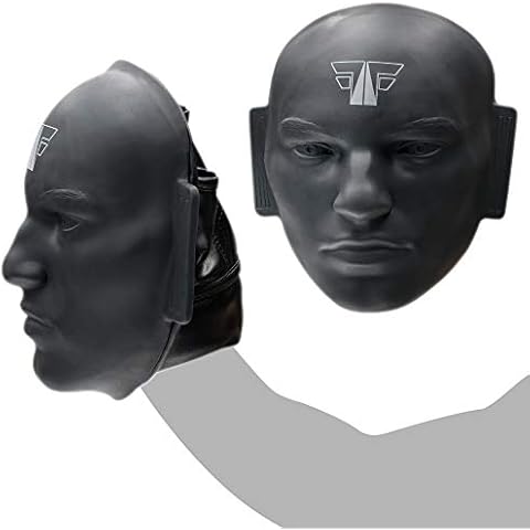 FOX-FIGHT Box Dummy Boxdummy Kopf Target Head Mitt Focus Pad Pratze Handpratze Schlagpolster (grau) Cover