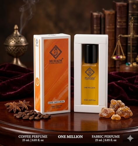 Image of ONE MILLION PERFUME 25 ml. | HURAIM Brand | Bold, woody-spicy-Leathery fragrance, Luxury seductive scent evoking wealth and power. Heavy Projection-Long Lasting Perfume