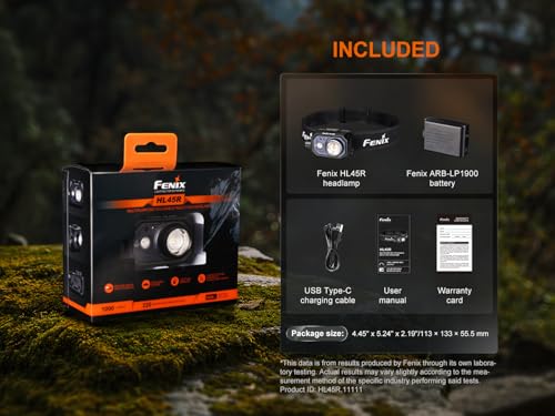Linterna frontal LED Fenix HL45R para correr de noche con sensor de gestos 7