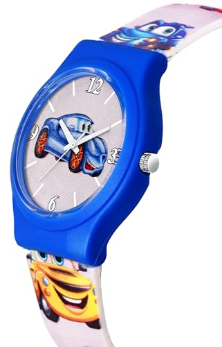 Image of Acnos Character Kid's Happy Colorful Water-Resistant Durable Watch for Boys Kids Boy with Fun Designs Adjustable Strap Positive Messages Watch for Kids