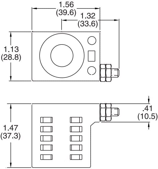 Image of DVPARTS 10V 25W Solenoid Coil 10226-33 Hydraulic Power Unit Lift Dump Compatible with Valve Stem Series 08 80 88 98