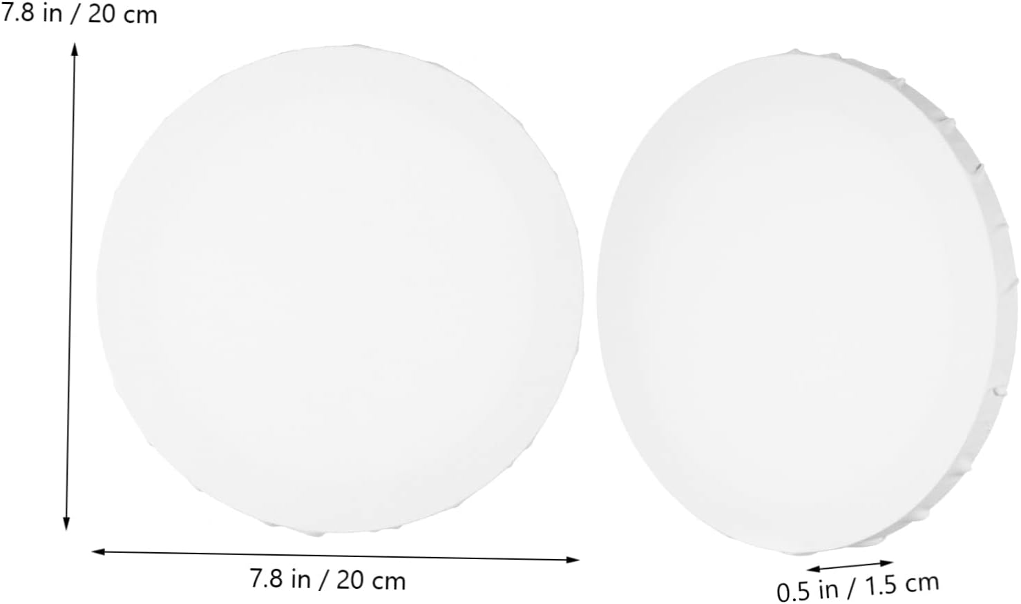3pcs Round Oil Painting Frame Canvas Boards Canvas DIY Painting Panels