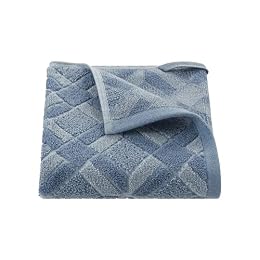 Martex Restore Geo Bath Towel – Soft, Absorbent, Moisture-Wicking and Quick to Dry – Lightweight for Everyday Use – Comfortable Feel with Convenient Loop for Hanging – 30" x 56" – Blue