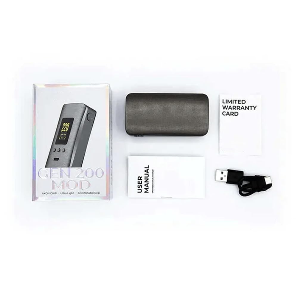 Nouvelle couleur Vapo'resso GEN 200 Mod 220 W Vape Dual Accu 18650 (Le  paquet exclut