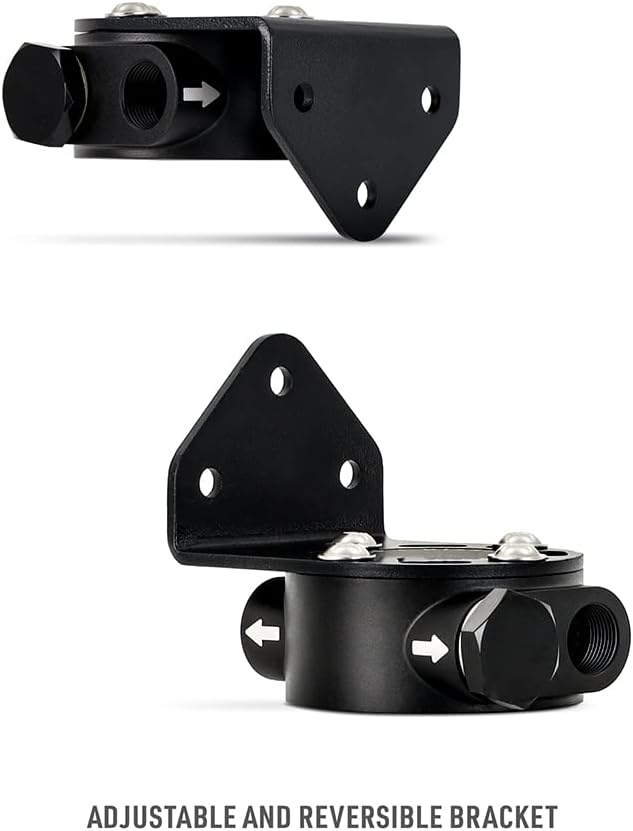 Mishimoto MMOC-RFH-34BK Remote Oil Filter Mount, 3/4-16 Filter Thread, Black