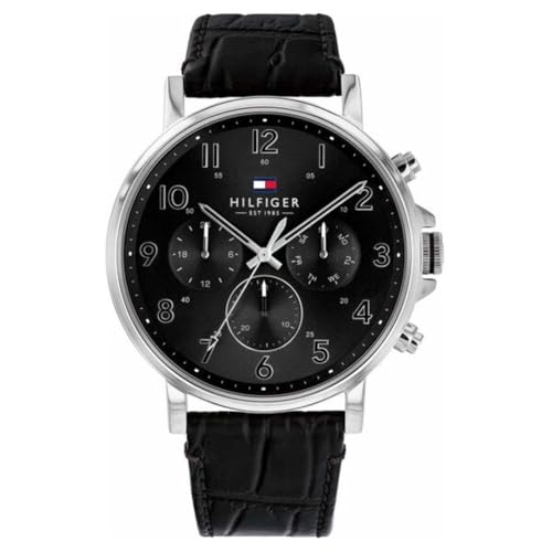 Image of Tommy Hilfiger Autumn-Winter 20 Analog Black Dial Men's Watch-TH1710381W