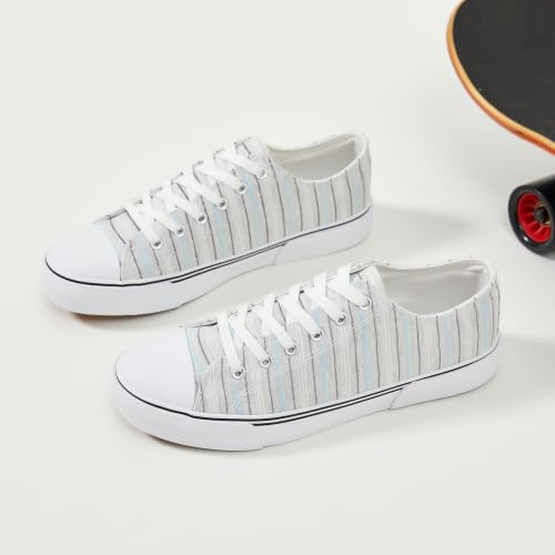 Image of yageyan Men Canvas Low top Shoes Classic Casual Sneakers Mens Fashion Shoes