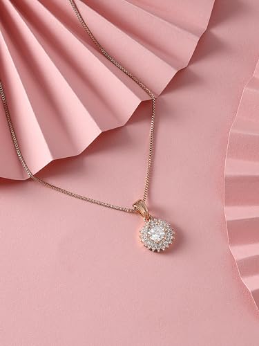 CZ Pendant & Chain for Women