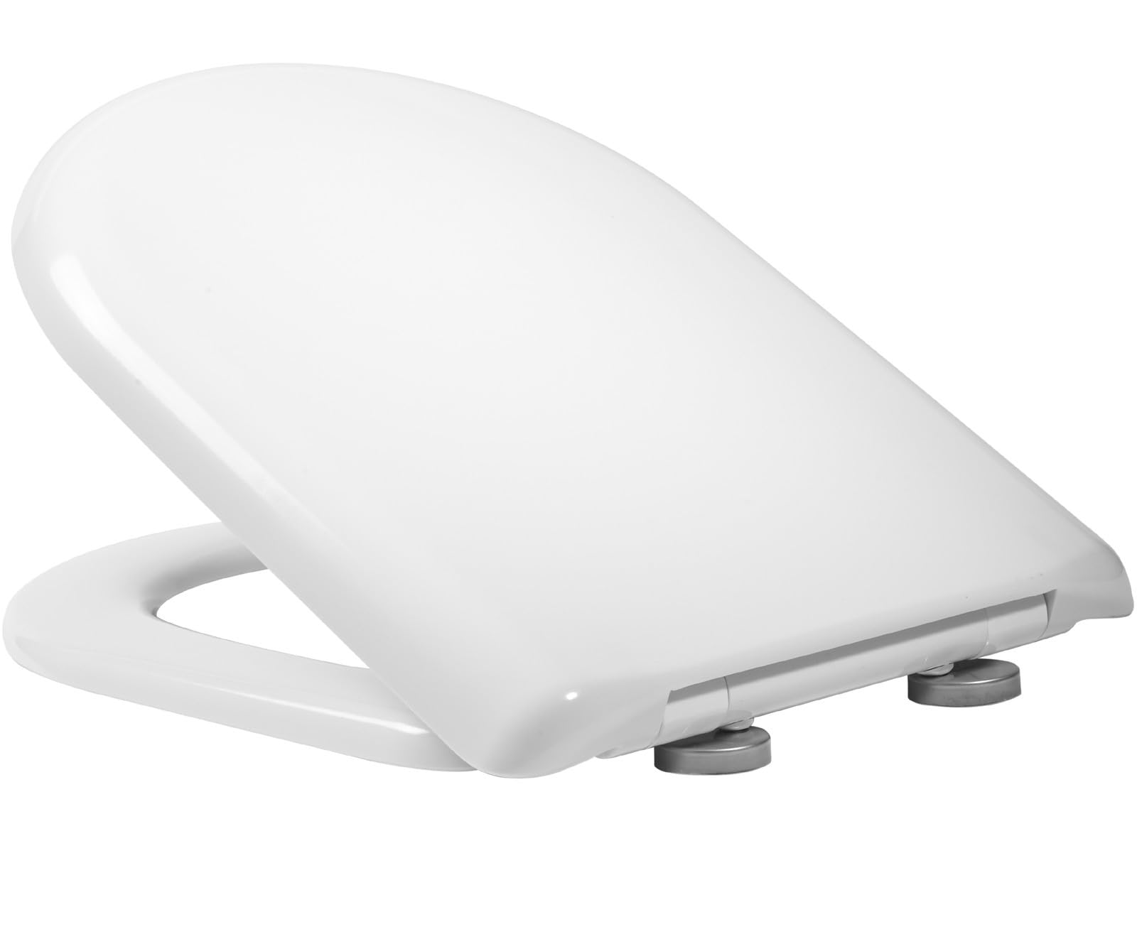 Tavistock White Roper Rhodes D Shaped Soft Close Toilet Seat - Top Fix Quick Release Easy Clean