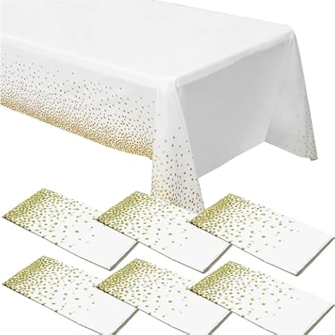 ZeriTlolen Gold Dot Tablecloths for Parties Cover
