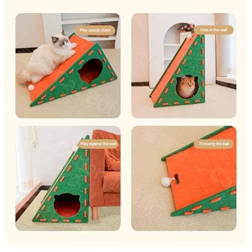 Griffoir pour chat vertical en feutre pour protection des meubles
