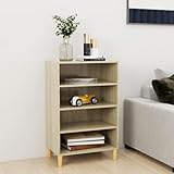 Snsowed Aparador, de aglomerado Color Roble Sonoma 57x35x90 cm