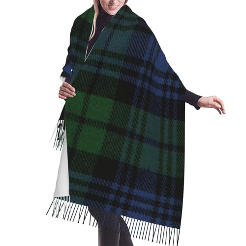 Tartan Pattern Imitation Cashmere Tassel Scarf Winter Scarf Autumn Softest Classic Warm