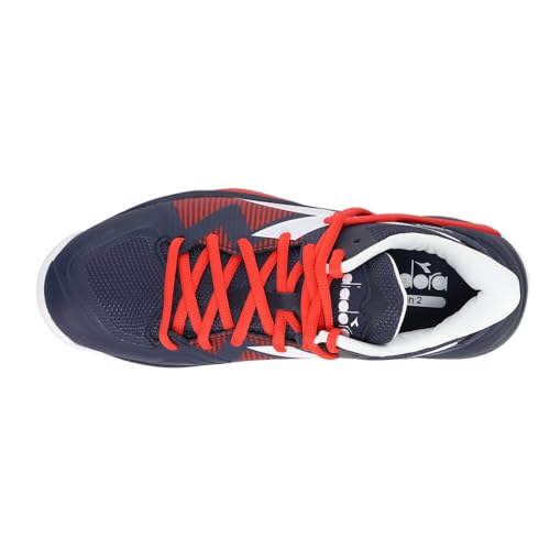 Image of Diadora Mens B.Icon 2 Ag Tennis Sneakers Shoes - Red, Yellow
