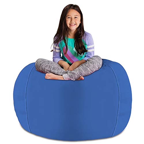 Posh Stuffable Kids Stuffed Animal Storage Bean Bag Chair Cover - Childrens Toy Organizer, X-Large 48