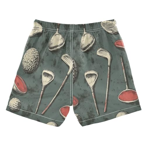 Boccsty Sports Golf Boys Swim Trunks Baby Kids Swimwear Summer Toddler Beach Board Shorts Bathing Suit 2T2