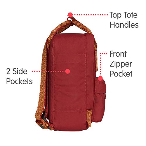 Image of Fjallraven Kanken Mini Ox Red /Goose Eye One Size