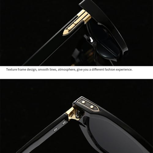 Lunettes de soleil œil de chat à rivets rétro avec verres dégradés protecteurs