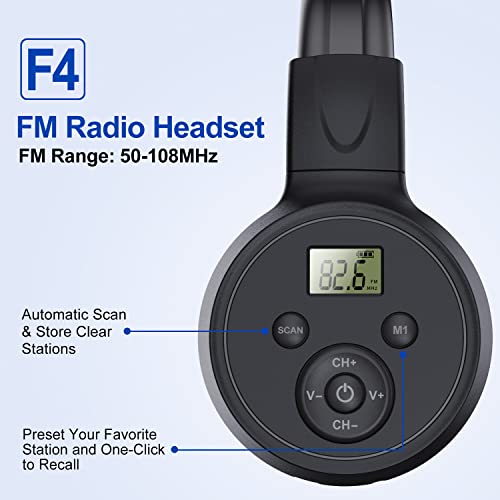 Kamapulo F4 Portable Personal Fm Radio Headphones With Best Reception,Foldable Fm Headset Radio Receiver thumb #2
