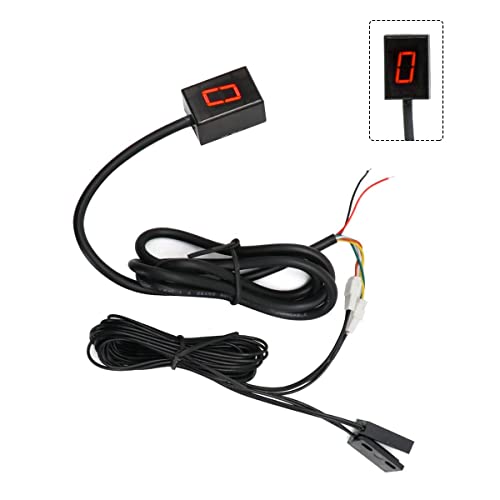 HRTLSS Indicateur Changement Vitesse Moto Indicateur De Vitesse Numérique Universel À Aimant Puissant Et Ultra Fin pour Moto Capteur De Levier De Vitesse À...