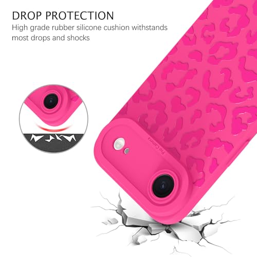 Image of ZIYE for iPhone Air Case Hot Pink Leopard Pattern Phone Case