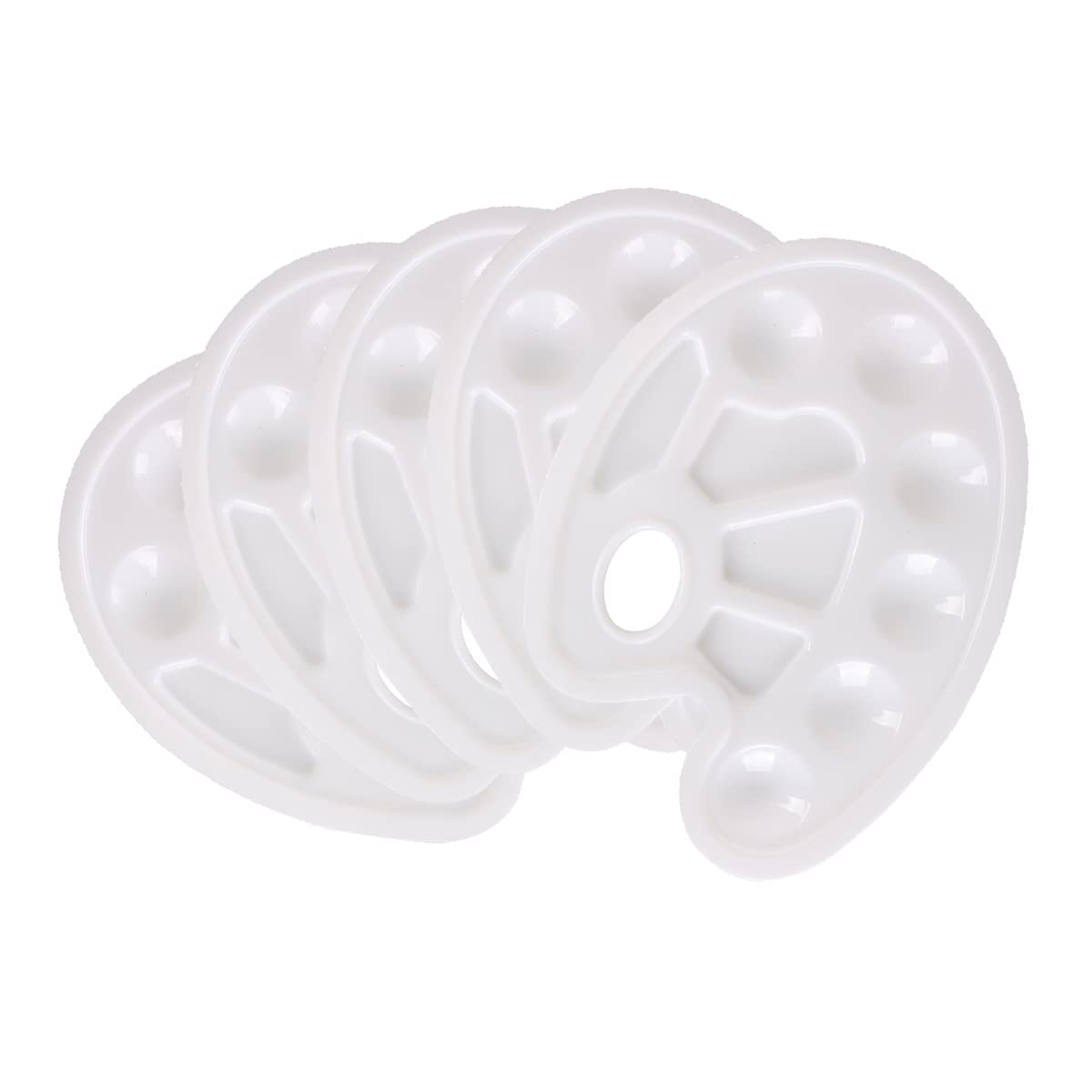 Bessy Shop Mischpalette Set - 5 Paletten + 10 Pinsel Für Künstler