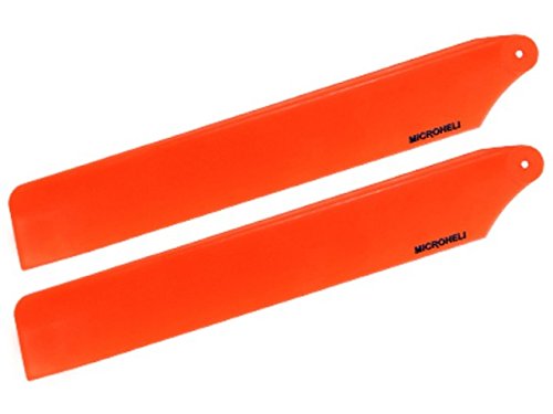 MICROHELI Plastic Main Blade 125mm (Orange) - T-REX 150 DFC