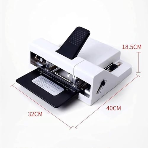 Schwerlasthefter, A3/A4, flaches Satteldesign, arbeitssparender Hebel, Kapazität 50 Blatt, perfekt für Büro und Druck