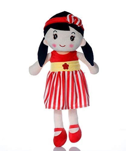 Babyjoys 40cm Soft Red Doll – Adorable Stuffed Plush Toy for Girls & Little Kids – Cozy & Lovable Playtime Buddy 1