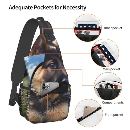Bolso cruzado tipo sling para trekking y viajes miniatura 4