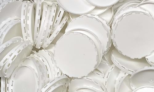 Image of Generic Keg Caps-100pcs. Protect the filling and valve of your kegs with a vented keg cap. MATERIAL: PLASTIC. (WHITE)
