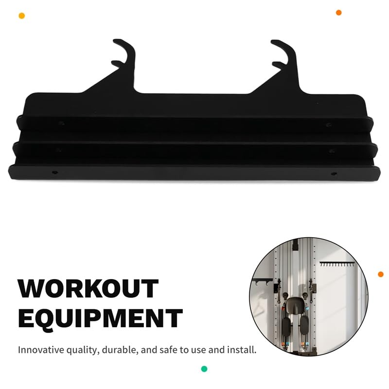 Supporto per Barra per Trazioni LAT Machine, Organizer da Parete per Attrezzi da Palestra per Accessori per Trazioni LAT Machine e Cavi.