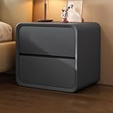 Comodino in legno con 2 cassetti in stile rustico comodino per camera da letto elegante comodino soluzione di archiviazione 40 cm (C 45 cm)