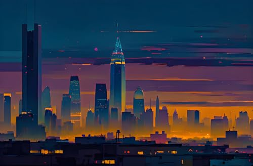 Affiches sur toile pour habiller un mur vide Horizon de la ville du sud-ouest 58x90