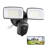 Onforu 2K Hardwired Floodlight Camera, 3500LM Motion Activated Outdoor Security Camera, 5G/2.4G WiFi Color Night Vision | 2-Way Audio | Siren | 24/7 Recording | IP65 Weatherproof | Works with Alexa