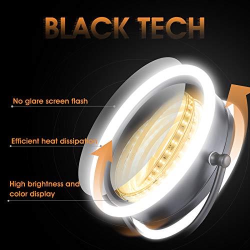 Gurun 8.5 Inch Tabletop Led Lighted Makeup Mirror With 10X Magnification Double Sided Vanity Mirror Plug Power Oil-Rubbed Bronze M2208Do(8.5In,10X) #TOP7